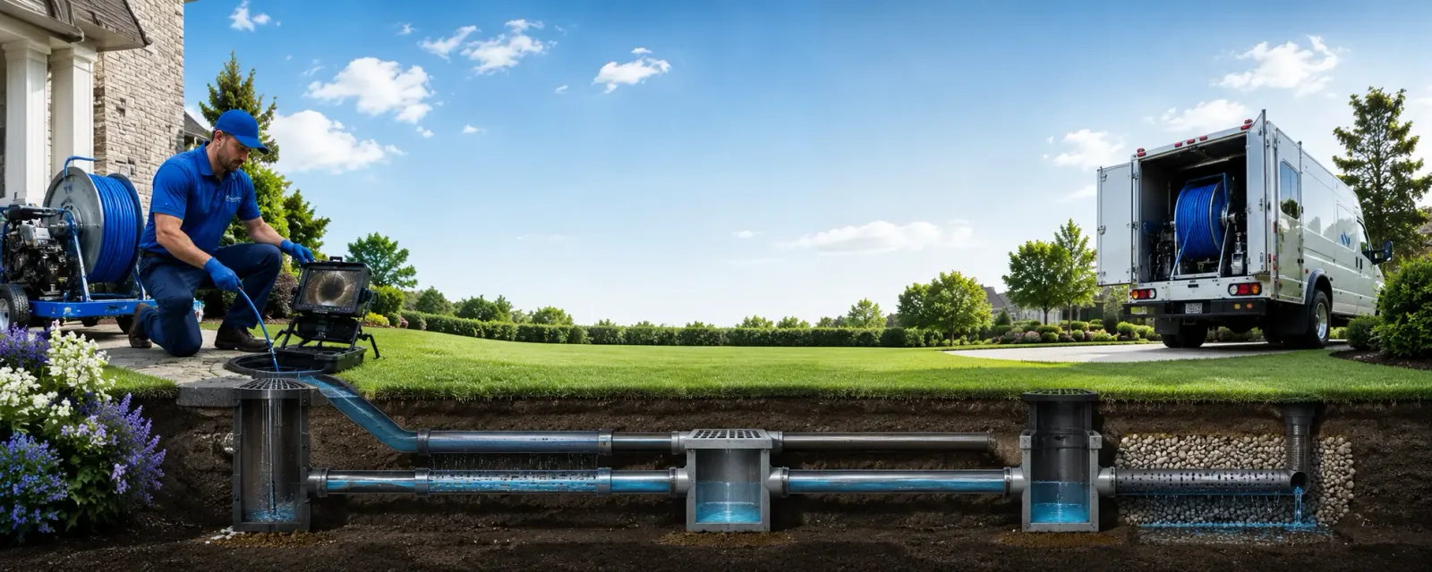 Outdoor drain cleaning information for Spring Glen, PA